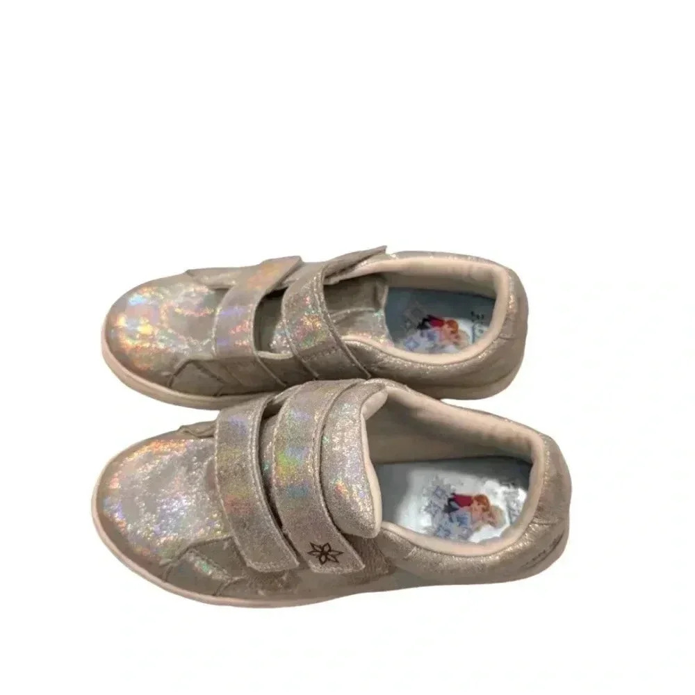 Frozen Iridescent Girls' Toddler Frozen Double Strap Casual 12.5 Regular - Picture 2 of 10